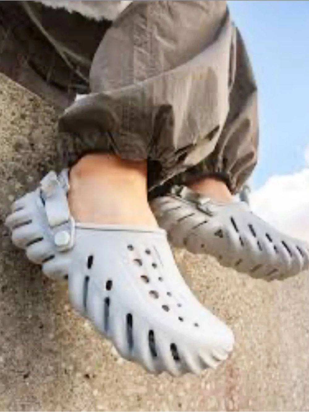 CROCS ECHO CLOG ATMOSPHERE Men’s US 12 Gray